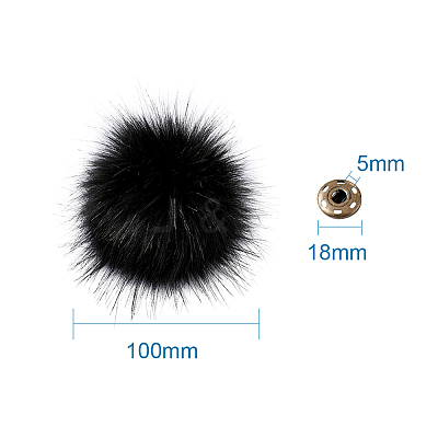 Soft Pom Pom Sewing Snap Buttons Accessories SNAP-TA0001-01G-1
