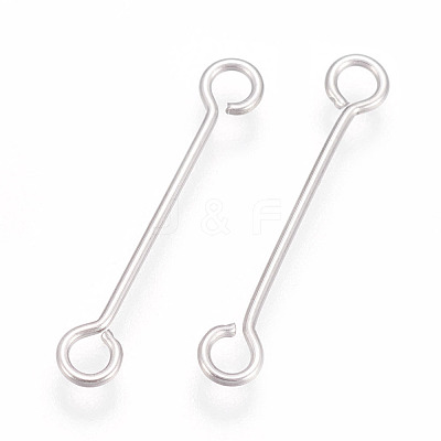 Tarnish Resistant 304 Stainless Steel Double Sided Eye Pins STAS-O101-65P-1