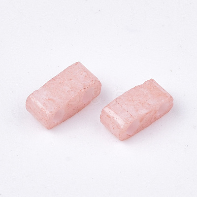 2-Hole Baking Paint Glass Seed Beads SEED-S023-17B-11-1