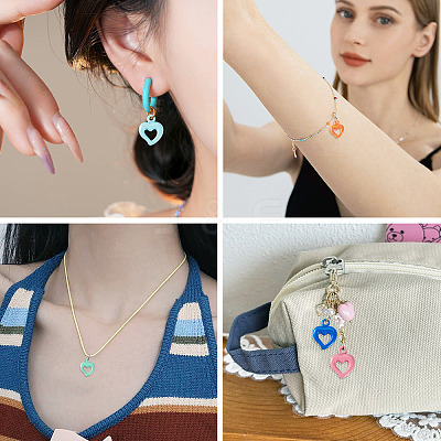 50Pcs Baking Paint Acrylic Pendants OACR-TA0004-83D-1