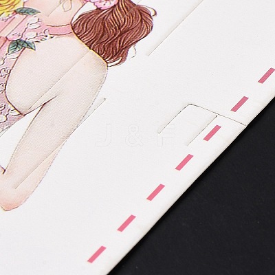 Rectangle Hair Clips Display Cards CDIS-P007-O01-1
