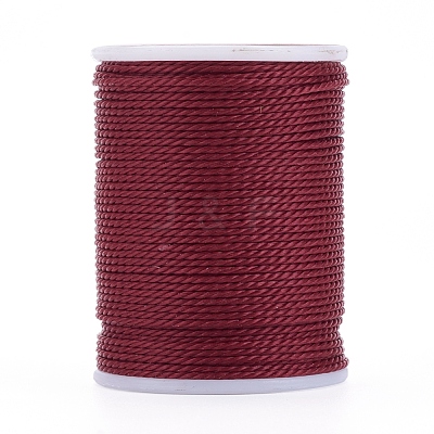 Round Waxed Polyester Cord X-YC-G006-01-1.0mm-09-1