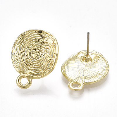Alloy Stud Earring Findings X-PALLOY-T065-02-1