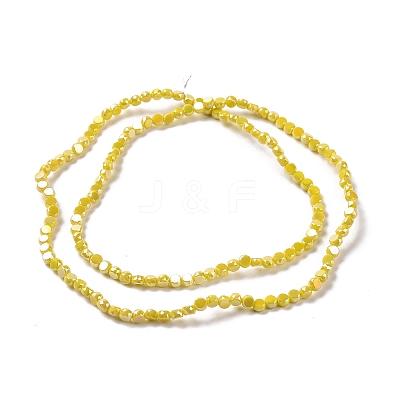 Electroplate Glass Beads Strands GLAA-E036-04D-1