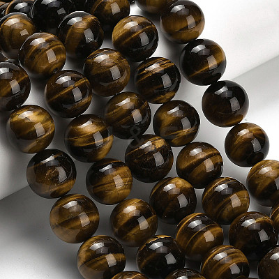 Natural Tiger Eye Beads Strands G-H329-C07-16mm-1