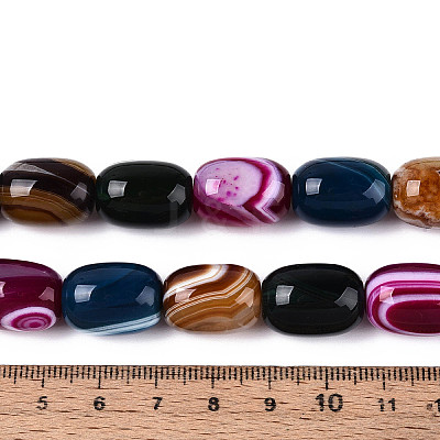 Natural Agate Beads Strands G-N356-02A-07-1