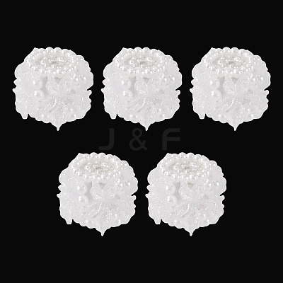 Polymer Clay with Imitation Pearl Beads CLAY-TAC0020-02A-1
