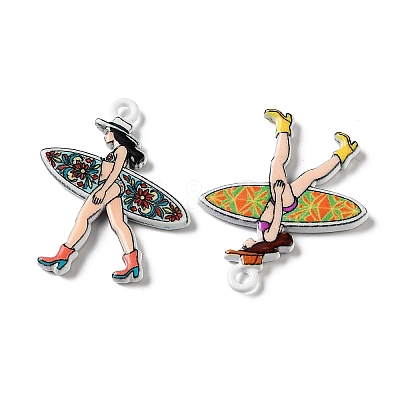 Printed Alloy Pendants AL-CBA91DB-05-1
