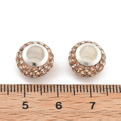 Rondelle Polymer Clay European Beads FIND-U001-01C-1