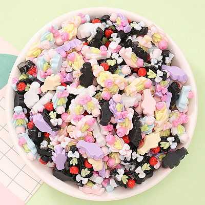 Opaque Resin Cabochons RESI-K027-33B-1