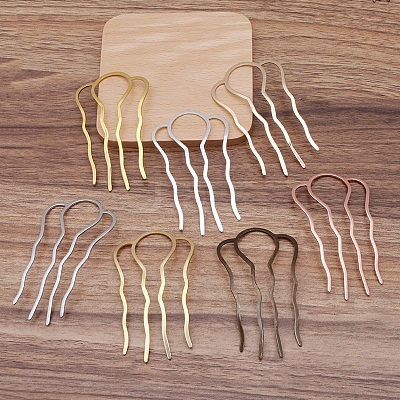Brass Hair Combs Findings OHAR-PW0001-387-AB-1