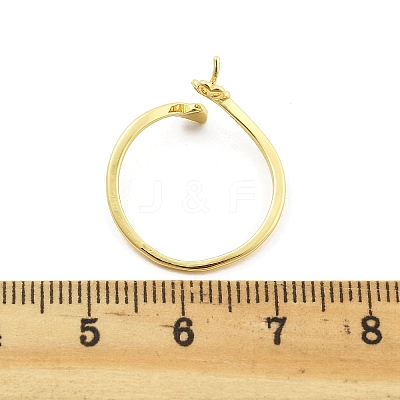 Leaf & Flower Brass Adjustable Ring Settings KK-G527-01C-G-1