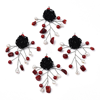 Synthetic Stone Big Pendants G-N339-01A-1