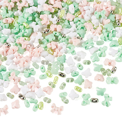 Mixed Styles Acrylic Beads SACR-TA0001-81A-1
