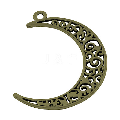 Tibetan Style Alloy Pendants X-TIBEP-R304-001AB-LF-1