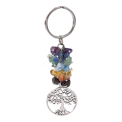 Natural Gemstone Keychain KEYC-JKC00163-02-1
