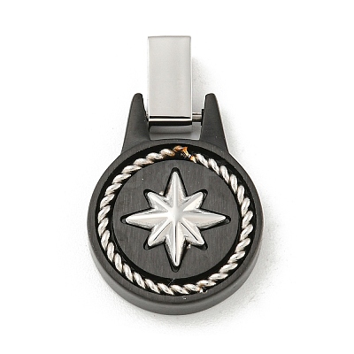304 Stainless Steel Pendants STAS-F307-10EB-1