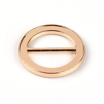 Flat Round Alloy Buckles PALLOY-WH0086-36-1