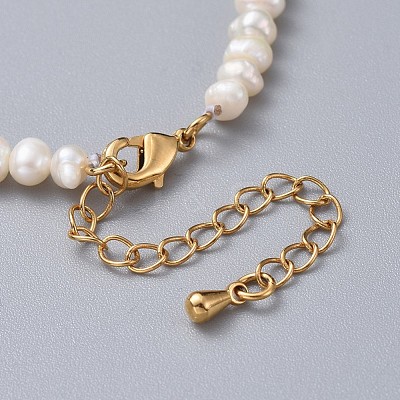 Natural Freshwater Pearl Beads Bracelets BJEW-JB04619-1