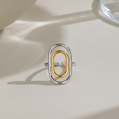 304 Stainless Steel Cuff Open Rings WGF45B4-01-1