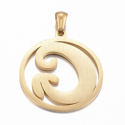Ion Plating(IP) 304 Stainless Steel Pendants STAS-K162-049G-1
