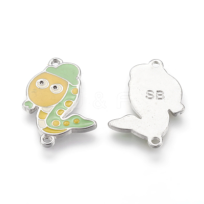 Alloy Enamel Kawaii Cartoon Snake Links ENAM-2994-1