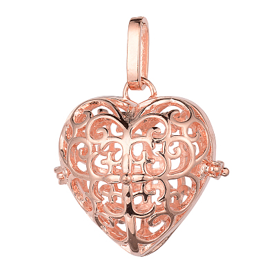 Brass Hollow Heart Cage Pendants KK-E662-21-NR-1