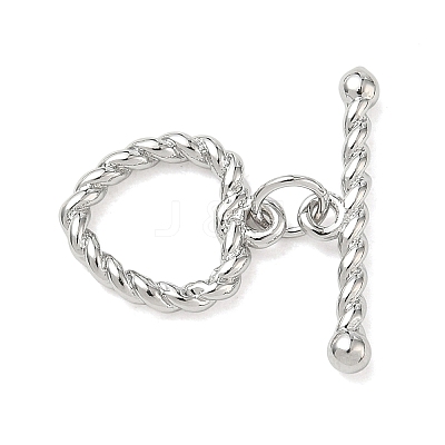 Brass Toggle Clasps KK-CBA42CA-01D-P-1