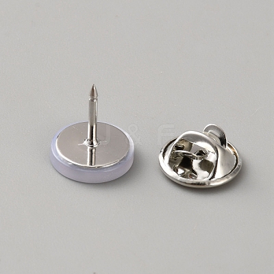 4-Hole Resin Button Lapel Pin Backs BUTT-WH0028-122B-1