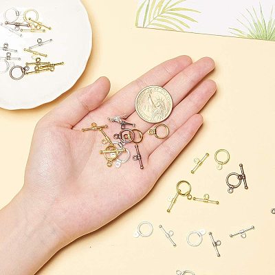 Tibetan Style Toggle Clasps TIBEP-PH0004-67-1