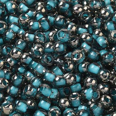 Transparent Inside Colours Glass Seed Beads SEED-H002-A-C223-1
