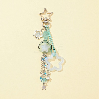 Acrylic & Glass Pendant Keychains KEYC-FZ00001-1