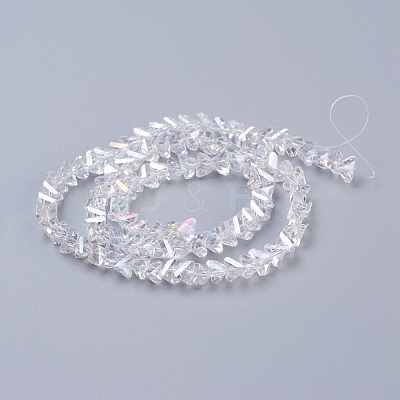 Electroplate Glass Beads Strands EGLA-J145-6mm-AB01-1