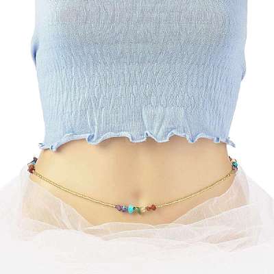 Summer Jewelry Waist Bead NJEW-C00027-08-1