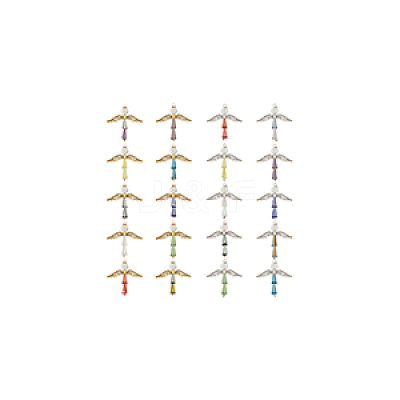 Alloy Glass Pendants PALLOY-GA00005-1