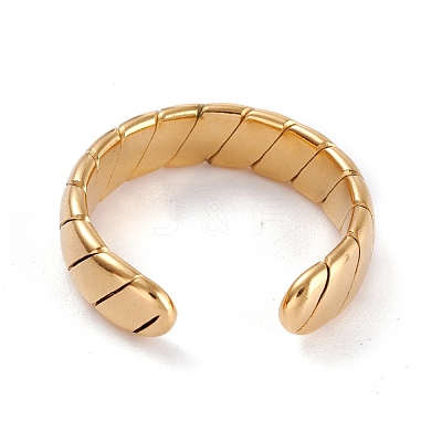 304 Stainless Steel Cuff Rings X-RJEW-E169-03G-1