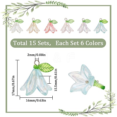 Transparent Acrylic Pendants FIND-SC0009-19-1