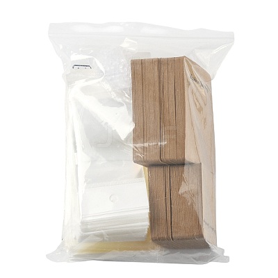 200Pcs 2 Styles Rectangle Cardboard Paper Earring Display Cards CDIS-FS0001-28-1