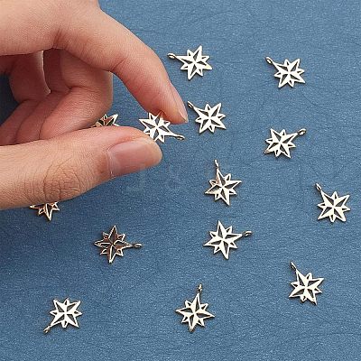 18Pcs Brass Charms KK-FH0001-94-1