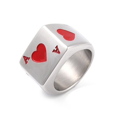 Stainless Steel Finger Rings RJEW-C019-02P-1
