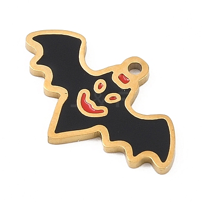 Halloween 304 Stainless Steel Enamel Pendants FIND-I068-01G-03-1