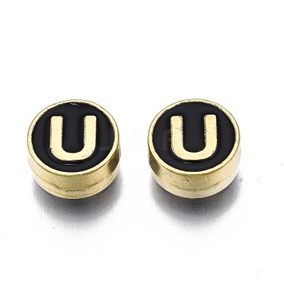 Alloy Enamel Beads ENAM-N052-006-02U-RS-1