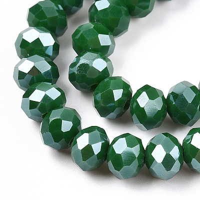 Electroplate Glass Beads Strands LS-EGLA-A034-P8mm-A24-A-1