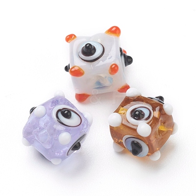 Handmade Bumpy Lampwork Beads LAMP-J092-03C-1