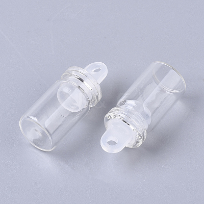 Glass Bottle Pendant Decoration X-CON-T001-001-1