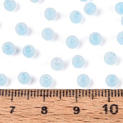 6/0 Transparent Inside Colours Glass Seed Beads SEED-N008-08H-1