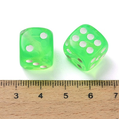 Spray Printed Transparent Acrylic Beads AC-CBA40CF-01C-1