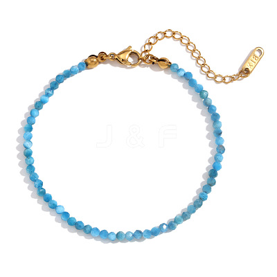 Natural Apatite Beaded Bracelets for Women PW7848-2-1