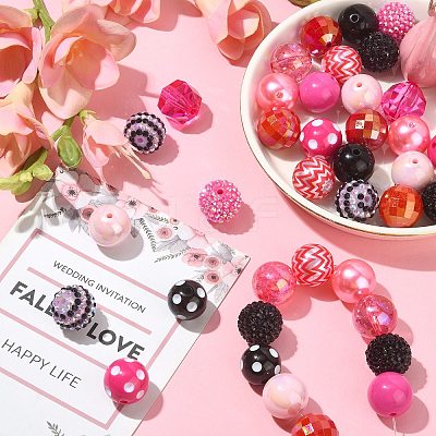 Acrylic & Resin & ABS Plastic Beads Sets MACR-CJ0001-67-1