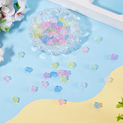 100Pcs Transparent Acrylic Beads TACR-TADJ0001-04-1